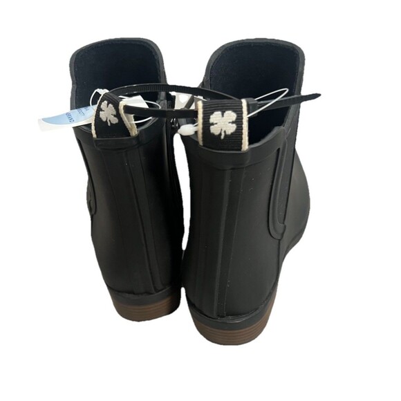 Lucky Brand Basel Chelsea Rubber Rain Boot New! Wellies Waterproof Black Size 6M - Picture 4 of 10